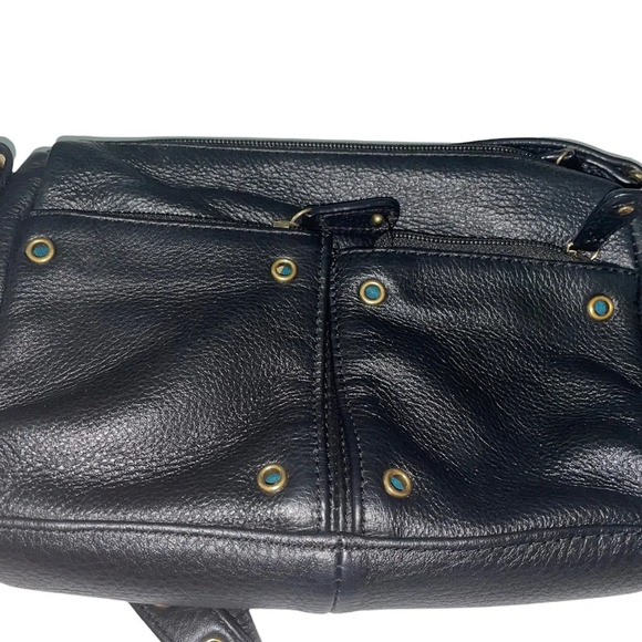 STONE MOUNTAIN USA HAMPTON CASUAL MINI MULTI-PURPOSE BLACK HANDBAG - Picture 4 of 15